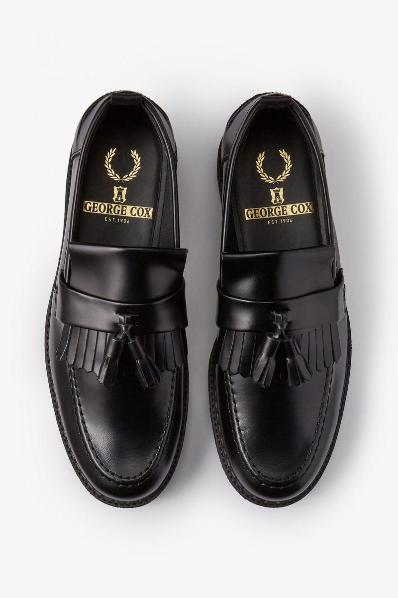 Black Fred Perry B9278 Men's Shoes | PH 1107QMAZ